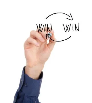 Win-win strategy concept Stock Photos