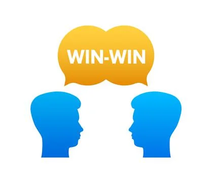Win-win strategy. Partnership, Deal. Vector stock illustration. 스톡 일러스트