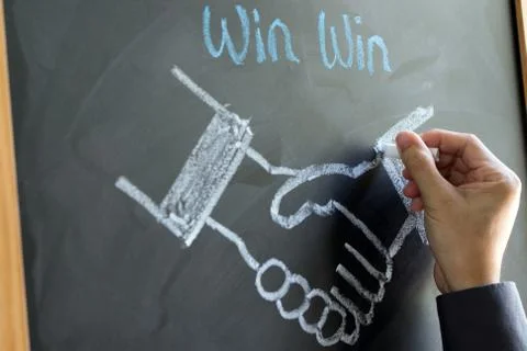 Win win strategy 스톡 사진