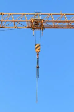 Winch of crane Stock Photos