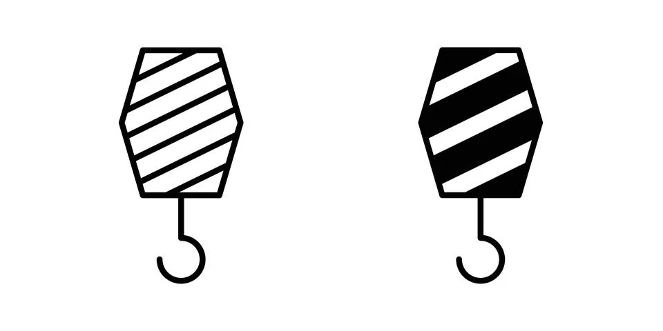 Winch hook icon graphic design. web icons vectors Stock Illustration
