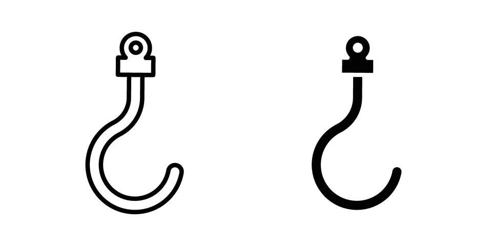Winch hook icon vector design illustrations Stock Illustration