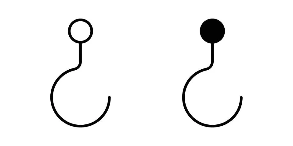Winch hook icon vector, illustration icon set Stock Illustration