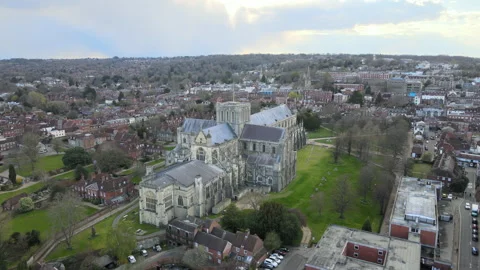 Winchester Cathedral Stock Footage 185088570