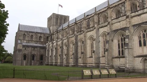 Winchester Cathedral Static Shot Stock Footage 72153827
