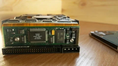 Winchester, disk for storing information Stock Footage 157607490