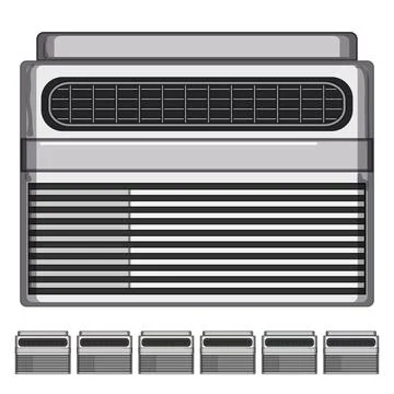 Wind air conditioner cartoon vector graphic 스톡 일러스트