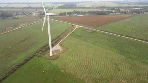 Wind air power generator Stock Footage 149042892