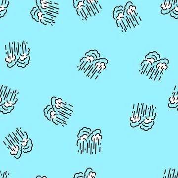 Wind air vector seamless pattern Stock Illustration