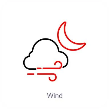 Wind and air icon concept Stock Illustration