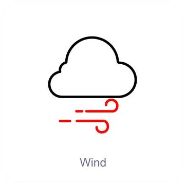 Wind and air icon concept Stock Illustration