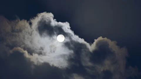 The wind and clouds are changing - the wind is surging - covering the sky Stock Footage 233554667