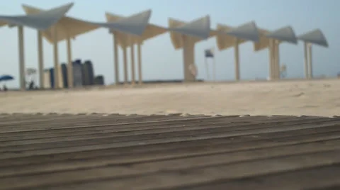 Wind and sand on the beach Stock Footage 32703285