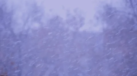 Wind And Snow On Blue Sky Background Stock Footage 44192551