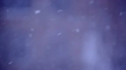 Wind And Snow On Blue Sky Background Stock Footage 44192647