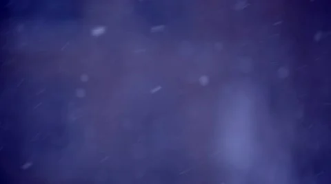 Wind And Snow On Blue Sky Background Stock Footage 44192648
