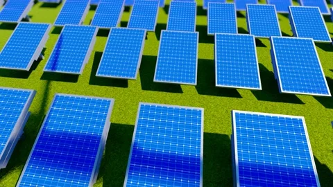 Wind and solar power generation Stock Footage 198982145
