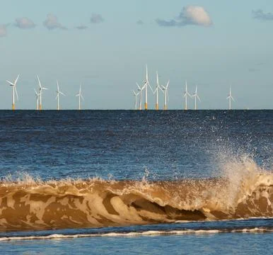 Wind and Wave Power Foto stock