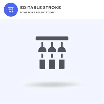 Wind Bell icon vector, filled flat sign, solid pictogram isolated on white, logo Stock Illustration