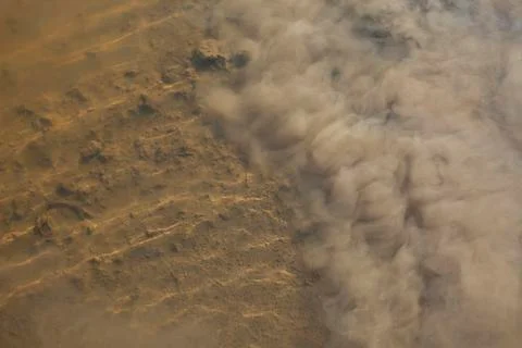 Wind blowing dust Stock Photos
