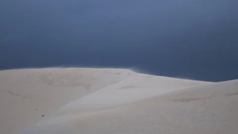 Wind blowing over the dune. Stock Footage 122393393