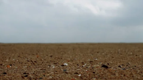 Wind Blows the Grains of Sand Video stock 107989283