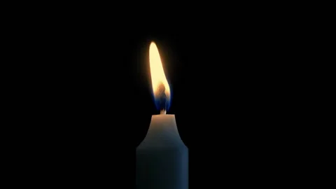 Wind Blows Out Candle In The Dark Stock Footage 163299962
