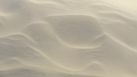 Wind Blows Sand at White Sand Dunes - Lencois Maranhenses, Brazil Stock-Footage 331516974