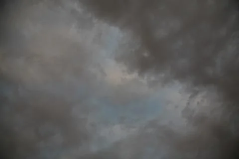 The wind brought clouds to the sky. Stock Photos