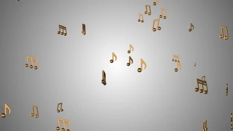 The wind carries golden notes. cinematic background. seamless loop. Stock Footage 84289962