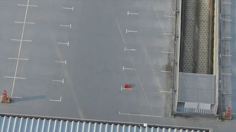 Wind carrying cone Stock Footage 108820386