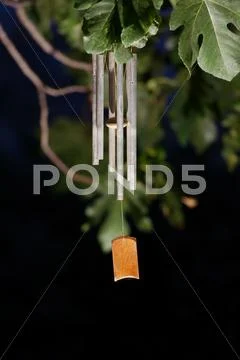 Wind chime at night Stock Photos