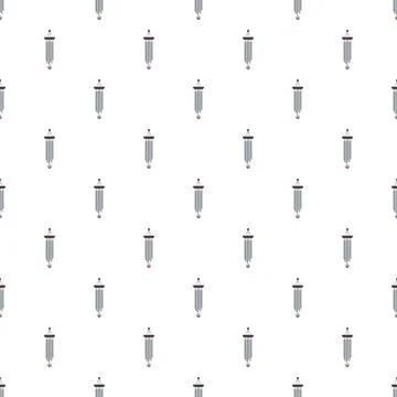 Wind chime objects creating seamless pattern repeating background Stock Illustration