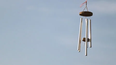 Wind chime tube mobile. Video stock 35870822