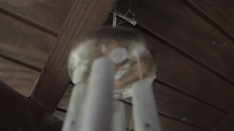 Wind Chimes Close Up shot Stock Footage 72472094