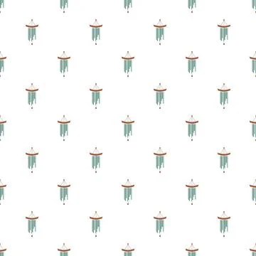 Wind chimes musical pattern creating a calm wallpaper background Stock Illustration