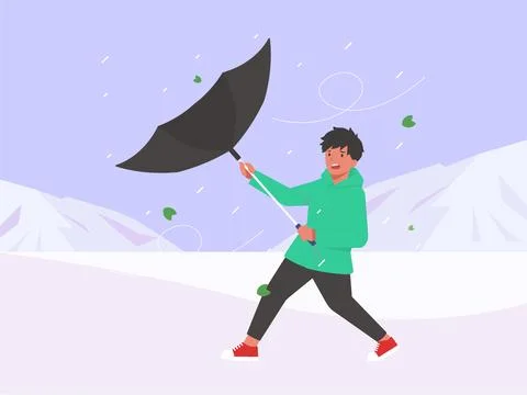 Wind Concept Illustration Illustrazione stock