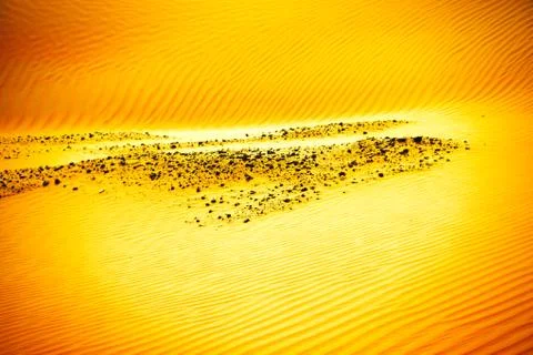 Wind created patterns in the sand dunes of Liwa oasis, United Arab Emirates Stock Photos