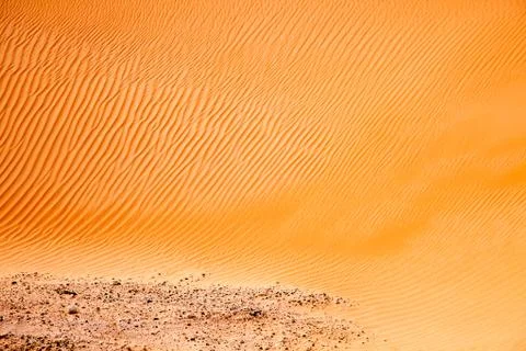 Wind created patterns in the sand dunes of Liwa oasis, United Arab Emirates Foto stock