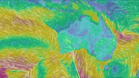 Wind currents in australia Stock Footage 201622146