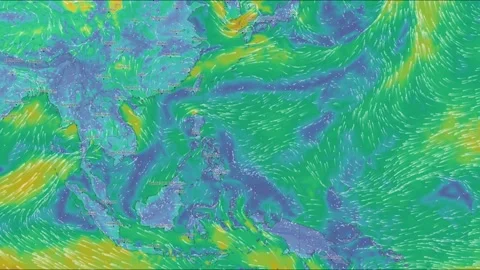Wind currents on earth Video stock 201622140