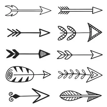 Wind direction arrows flat design vector illustration Stock Illustration