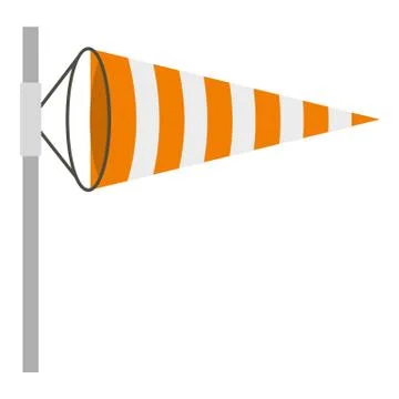 Wind direction indicator icon isolated Stock Illustration