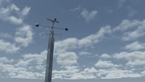 The wind direction indicator symbolizes the future development direction. Stock Footage 313851123