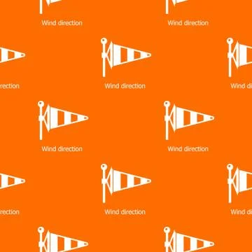 Wind direction pattern vector orange Stock Illustration