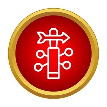 Wind direction sensor measuring meteorological data icon Stock Illustration