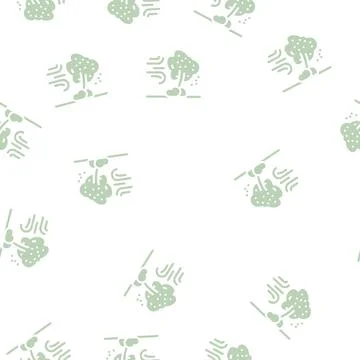 Wind disaster glyph vector seamless pattern Stock Illustration