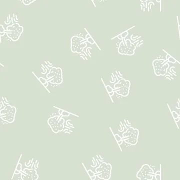 Wind disaster line vector seamless pattern Stock Illustration