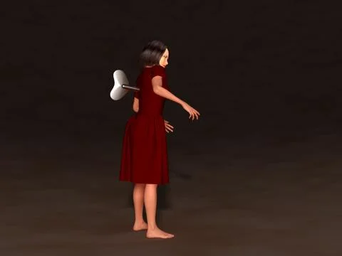 Wind-up doll Stock Illustration