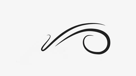 Wind doodle animation 4 Stock Footage 325124372